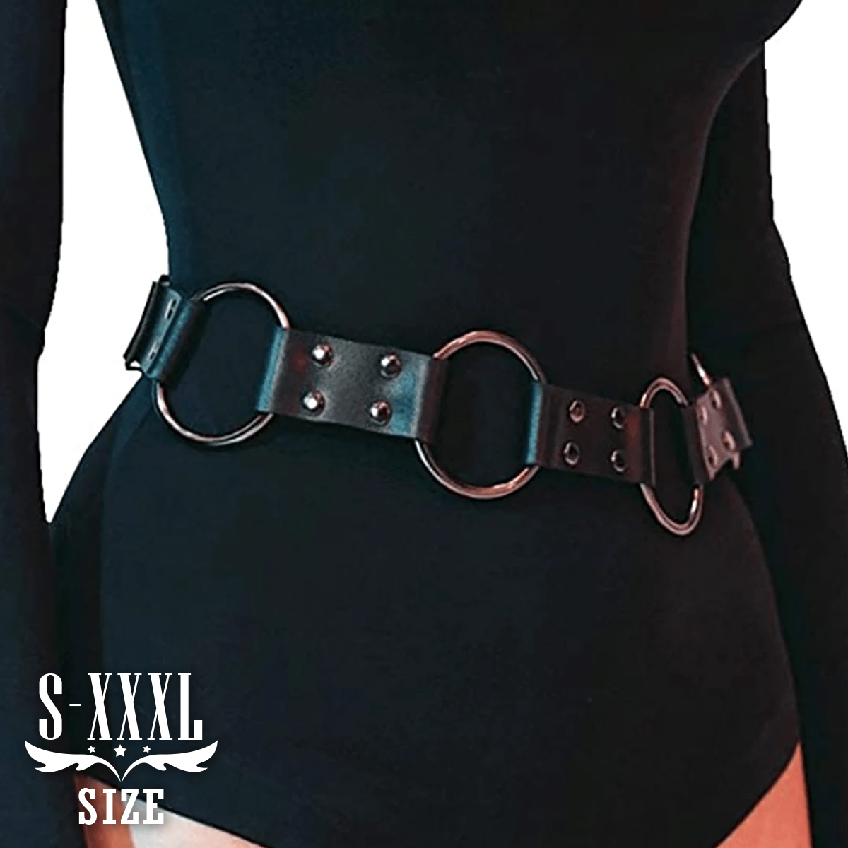 Leather Work Harness - Vrouwen Mode Pu Lederen Harnas Riem