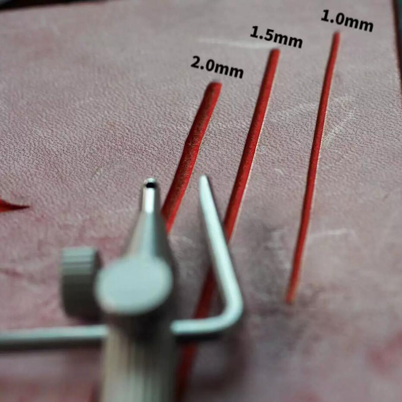 Groover Stitching Tool - XIFENG 3-in-1 lederen groefset, handgemaakte lederbewerkingsgereedschap
