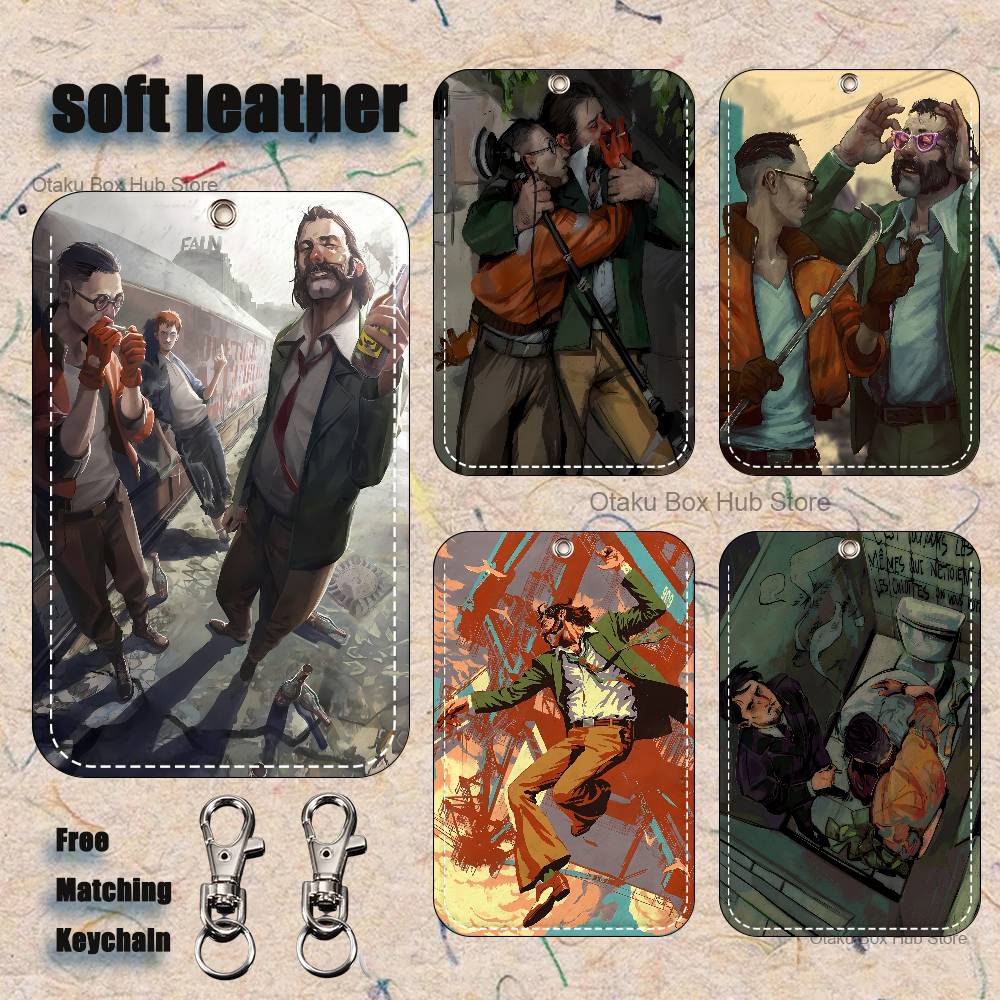 Leatherwork Keychain - Game D-Disco E-Elysiums houder sleutelhanger voor