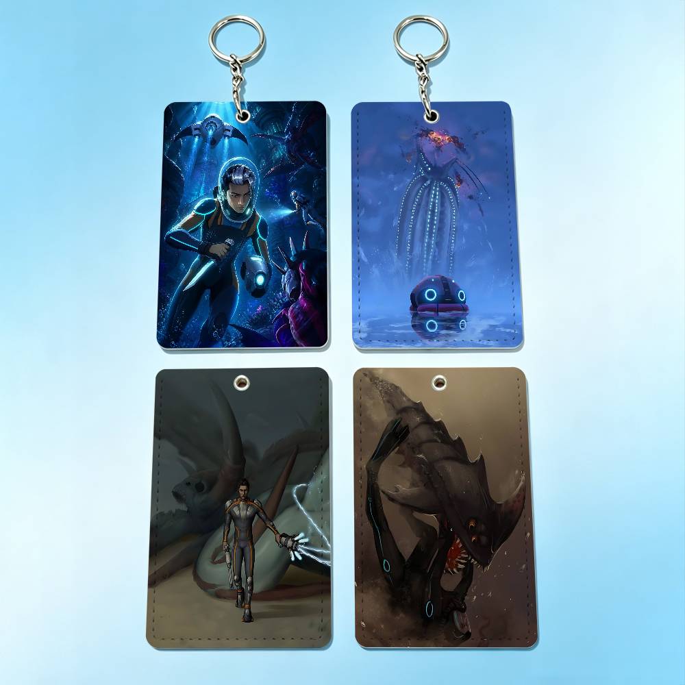 Leatherwork Keychain - Hot Game S-Subnautica 2 Badgehouder Sleutelhanger