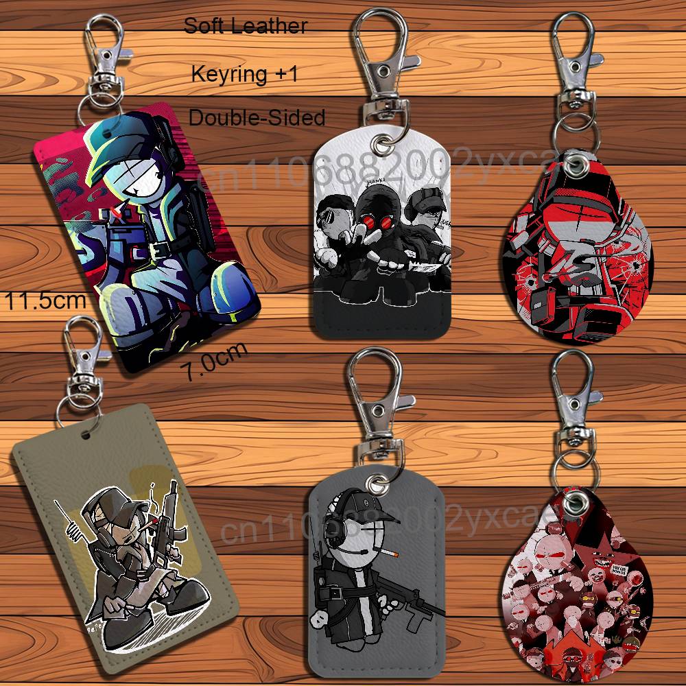 Leatherwork Keychain - Deimos J Sanford Madness Combat-houder voor