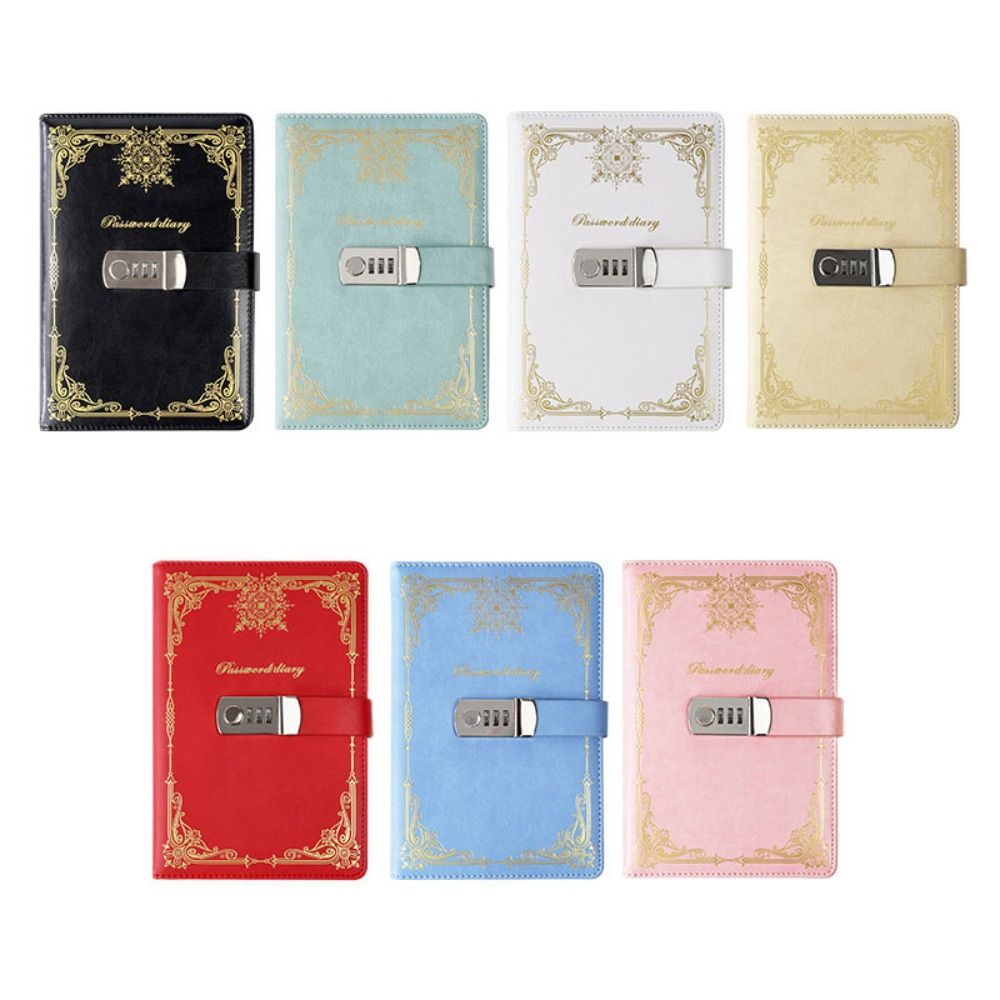 Leatherwork Journal - PU Lederen Dagboek Notitieboek Met Slot