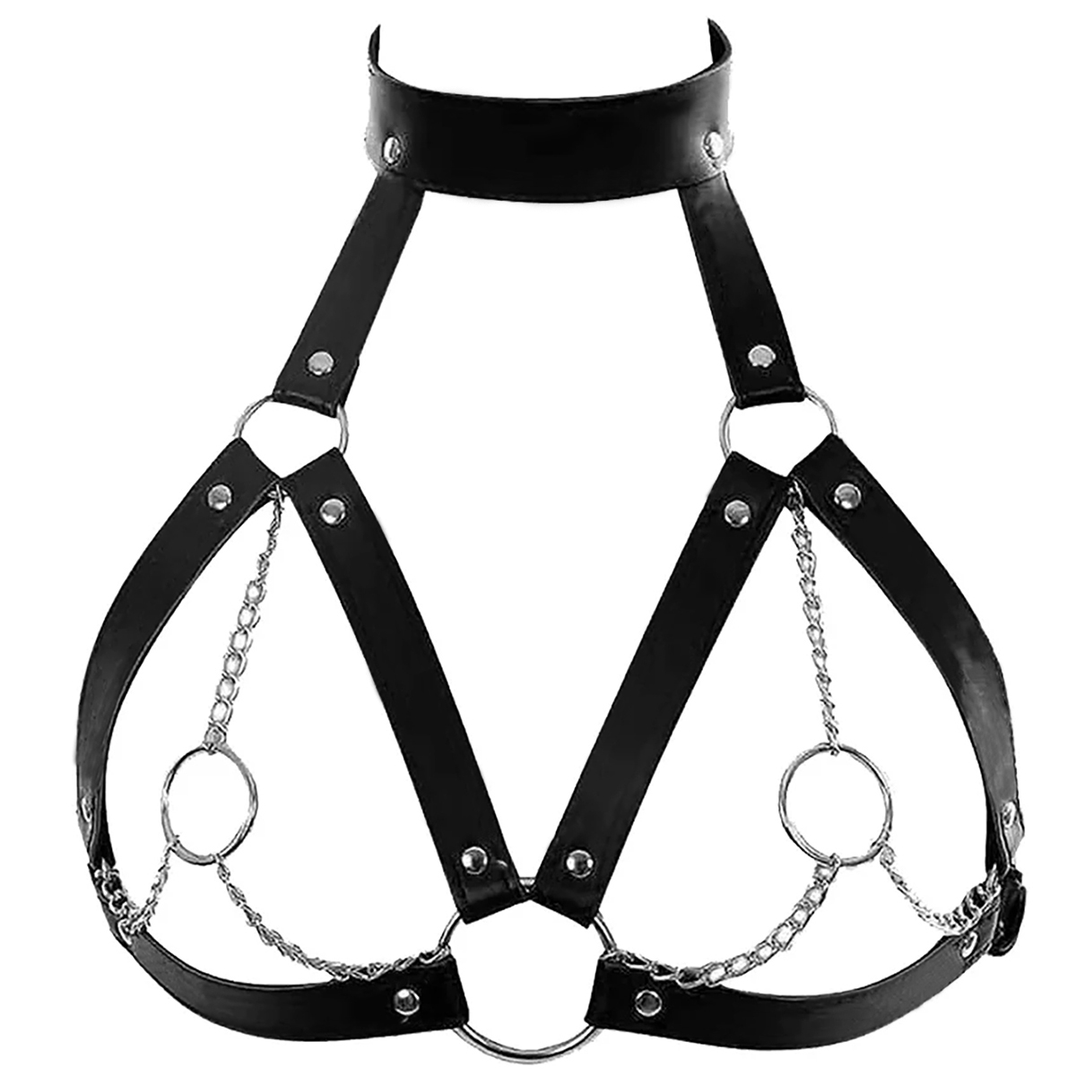 Leather Work Harness - Vrouwen Mode Harnas Riem Borst Harnas