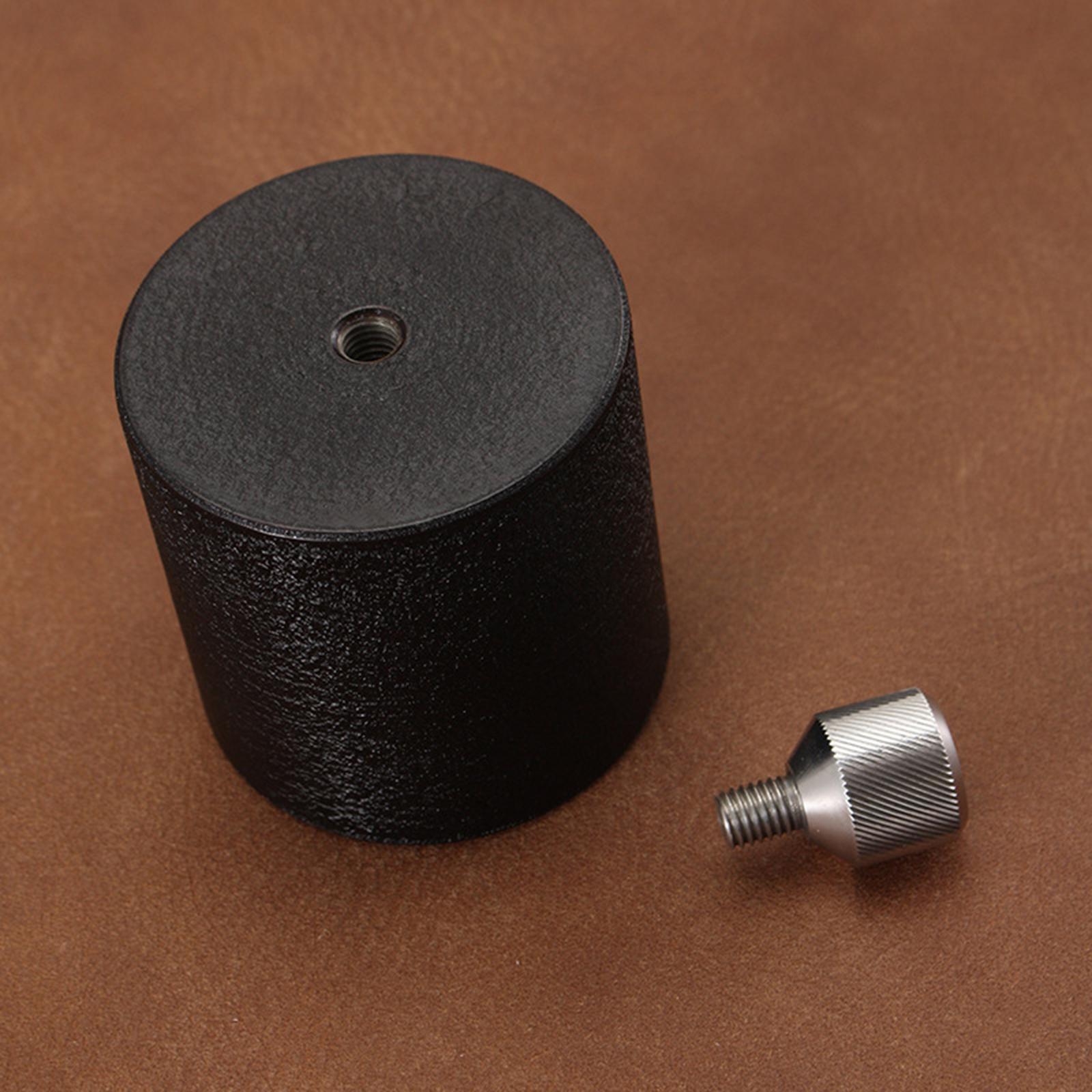 Leatherwork Hand Press - Zwarte stalen handpers lederbewerkingsgereedschap voor precisie