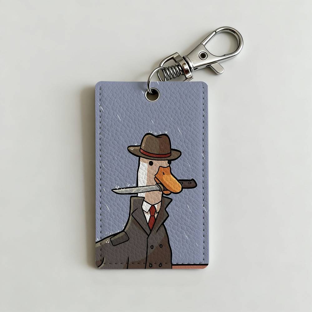 Cartoon schattige gans eend ba - Leatherwork Keychain recensie en prijs