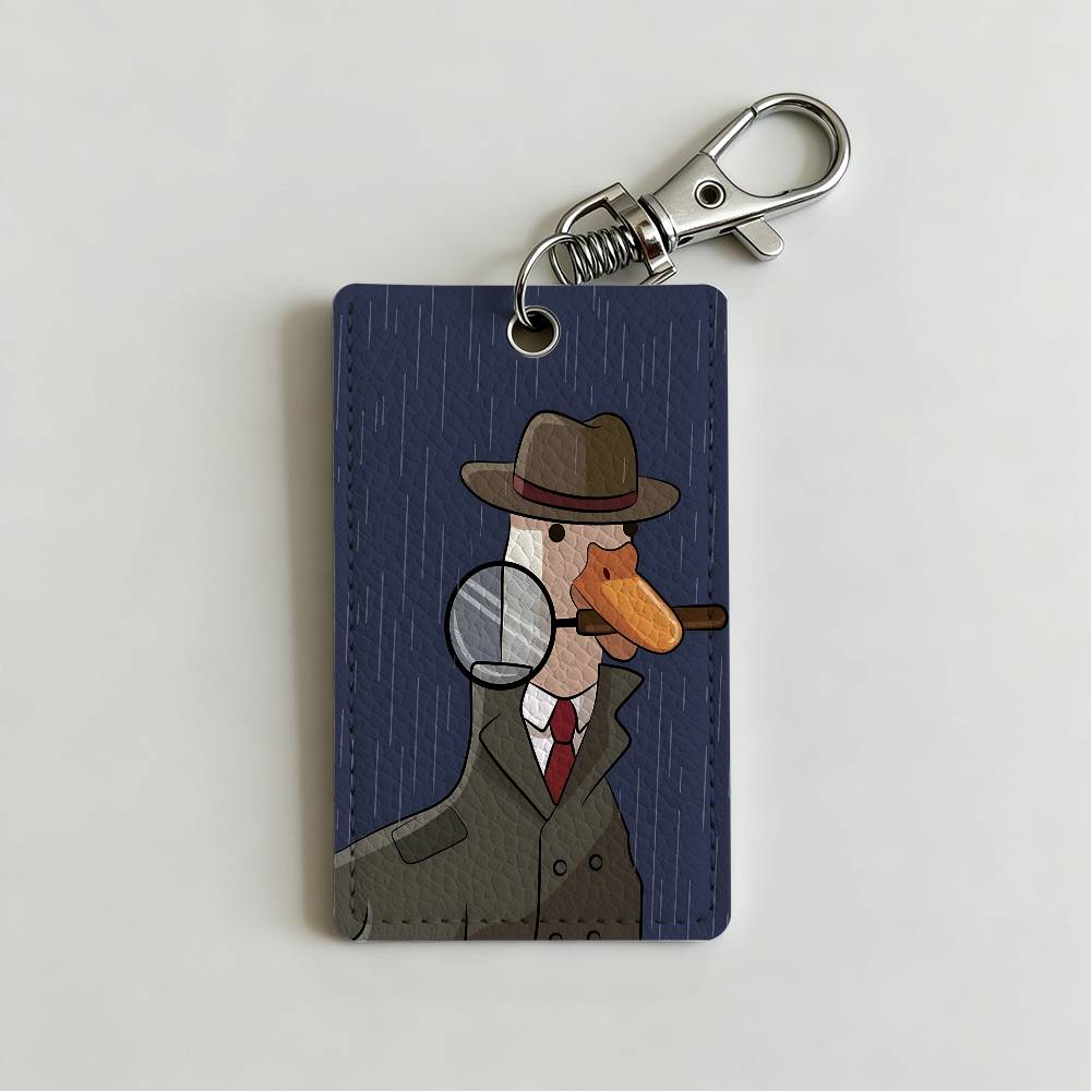Cartoon schattige gans eend ba - Leatherwork Keychain recensie en prijs
