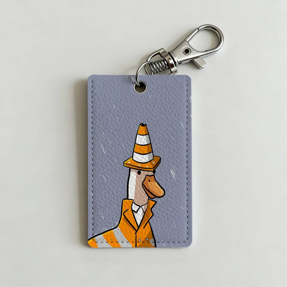 Cartoon schattige gans eend ba - Leatherwork Keychain recensie en prijs