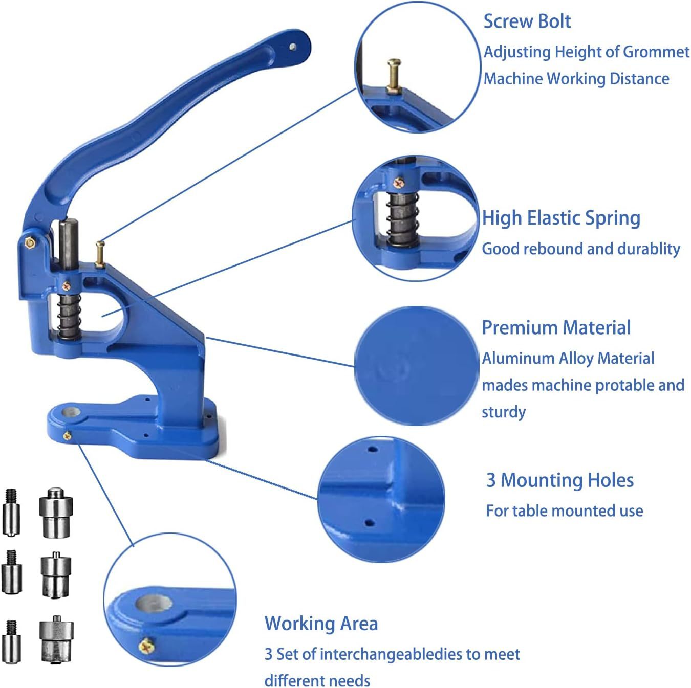 Handmatige drukknopmachine voo - Leatherwork Hand Press recensie en prijs