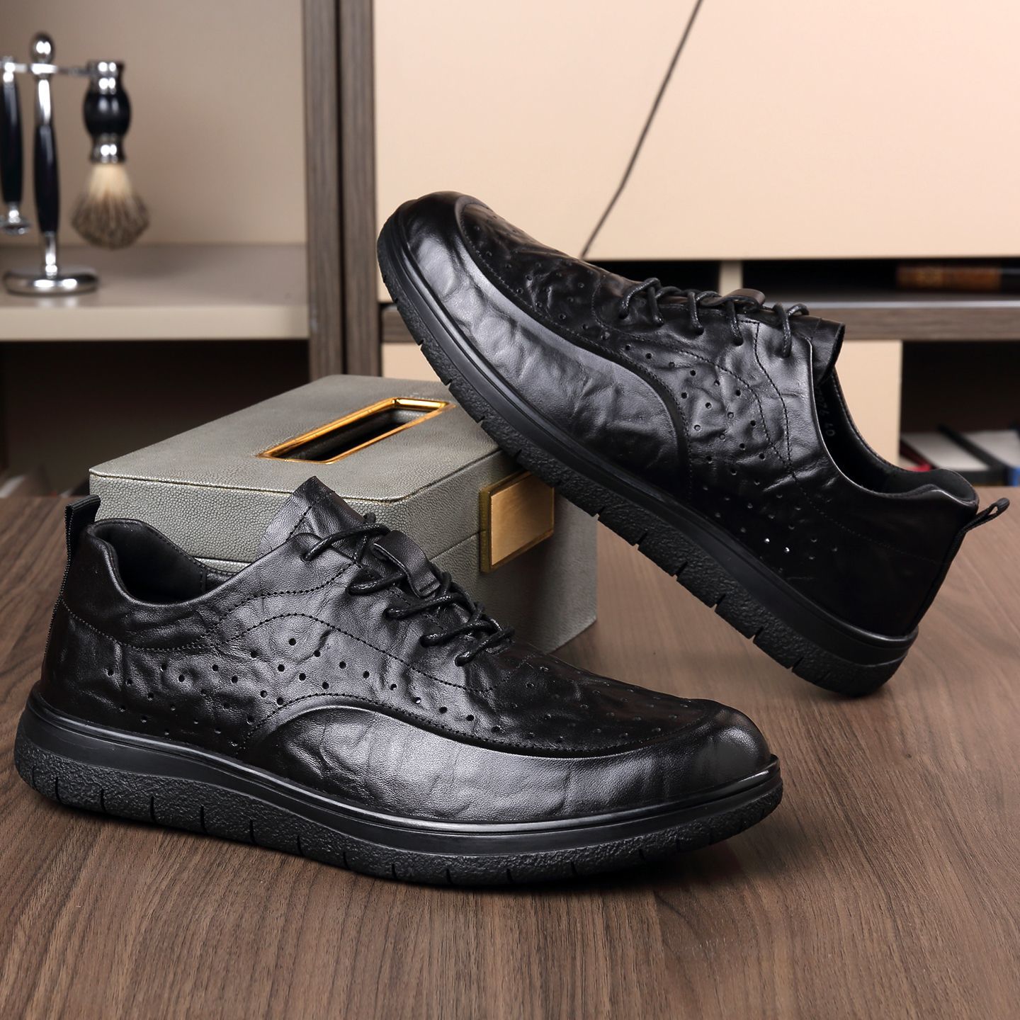 Casual lederen schoenen Elegan - Leather Work Dress recensie en prijs