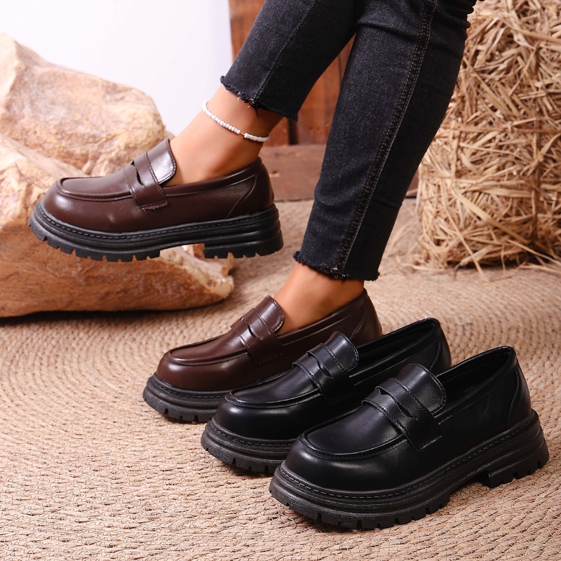 Bruine leren loafers voor dame - Leather Work Dress recensie en prijs