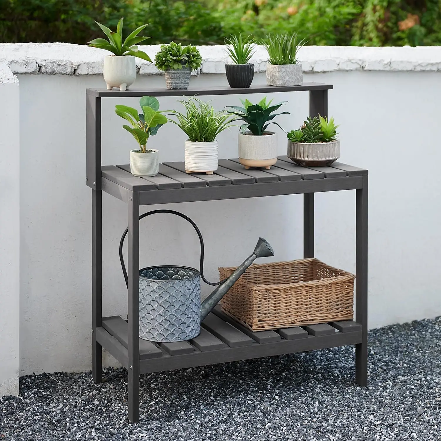 Buitenplantentafel, HDPE terra - Leatherwork Bench recensie en prijs