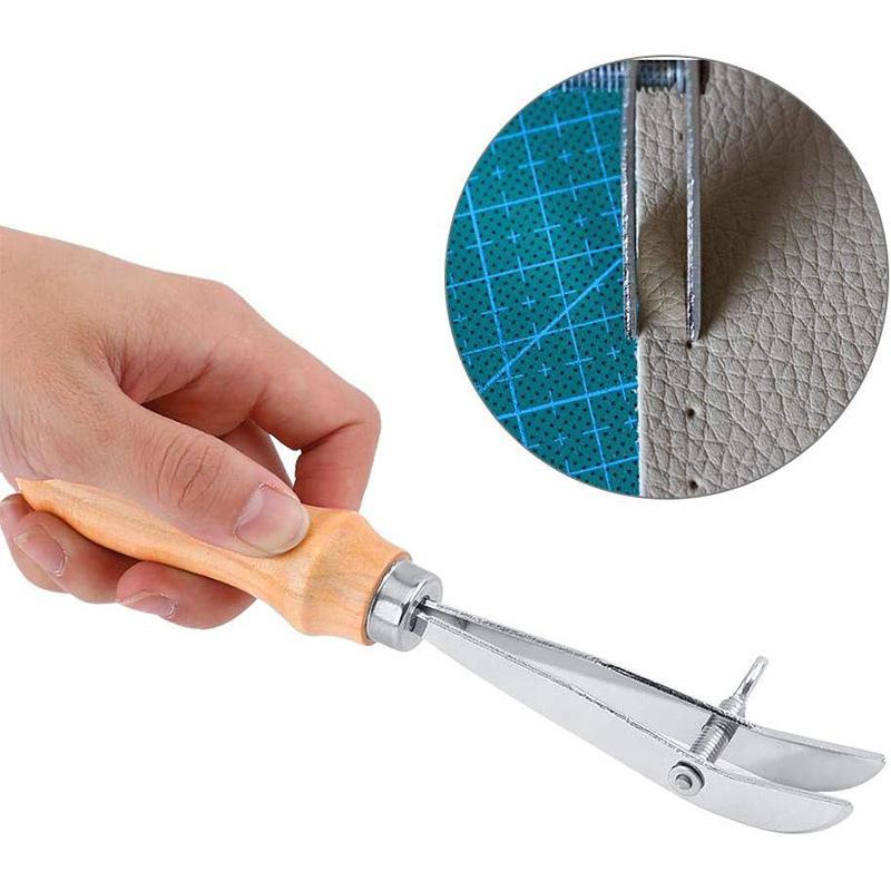 Verstelbare lederen randgroove - Groover Stitching Tool recensie en prijs