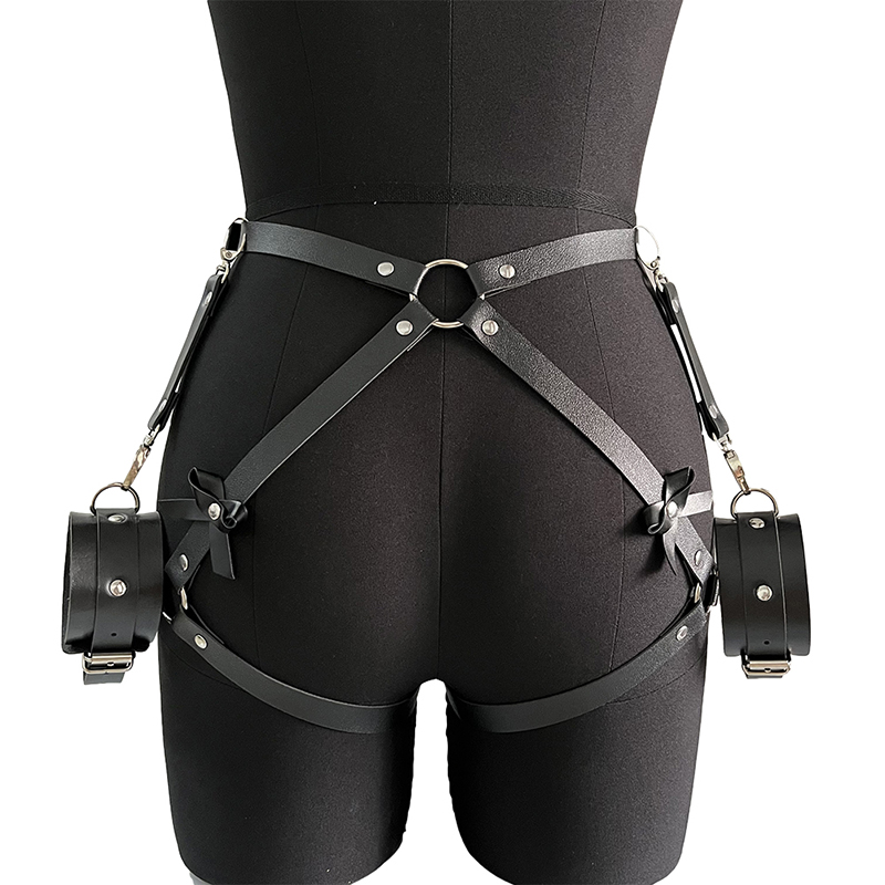 Modieuze dames beenriem met st - Leather Work Harness recensie en prijs