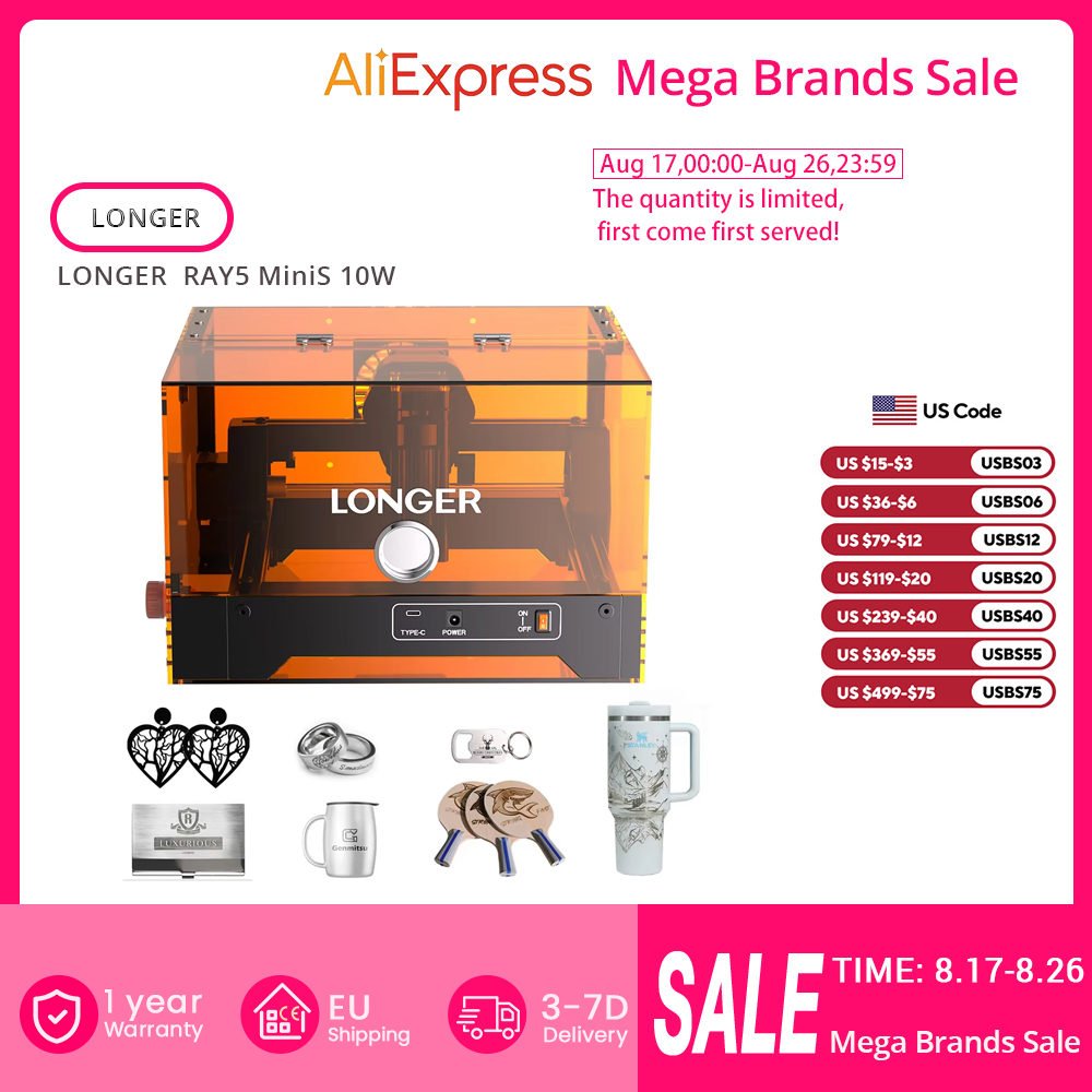LONGER RAY5 MiniS 10W, 0,1 mm  - Leatherwork Classes recensie en prijs