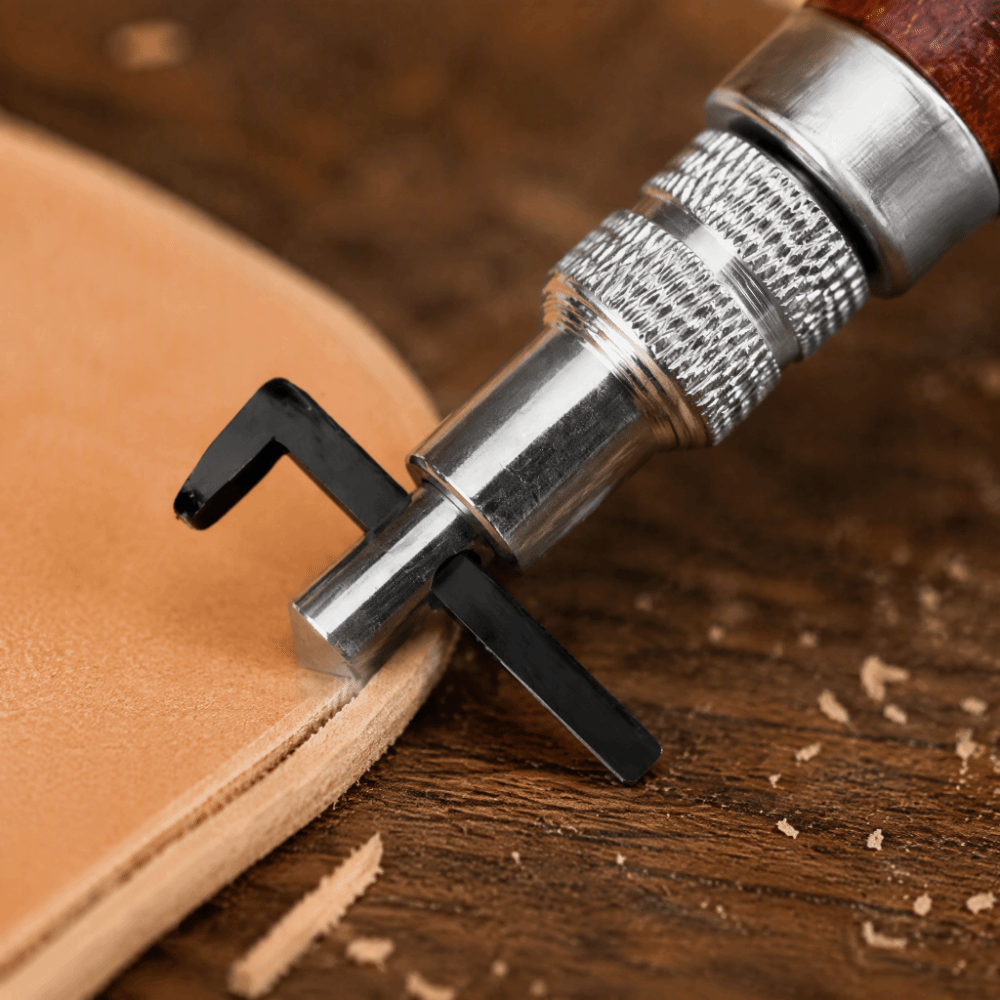 Verstelbare diepte lederen gro - Groover Stitching Tool recensie en prijs