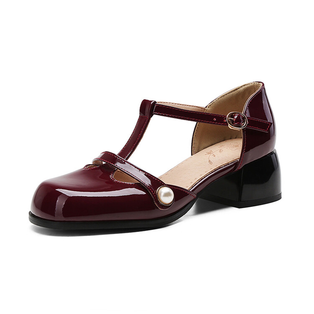 Dikke hoge hakken sandalen dam - Leather Work Dress recensie en prijs