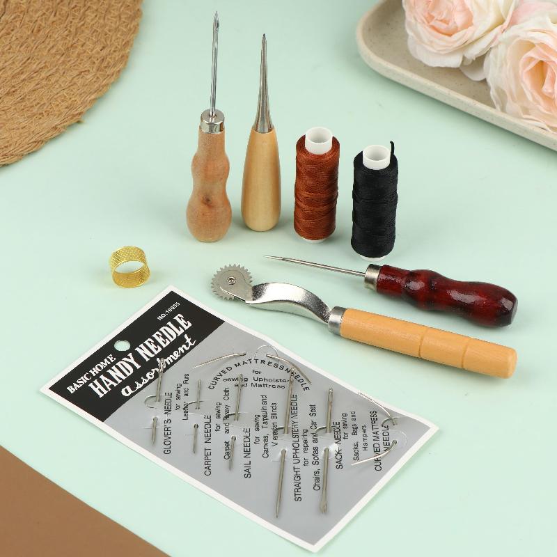 Lederen naaigereedschapset met - Groover Stitching Tool recensie en prijs