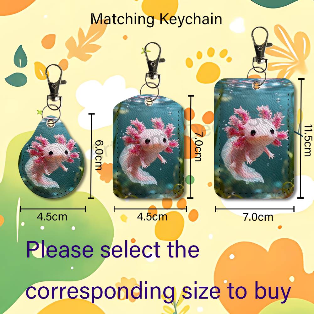 Leuke roze A-Axolotl cartoonho - Leatherwork Keychain recensie en prijs