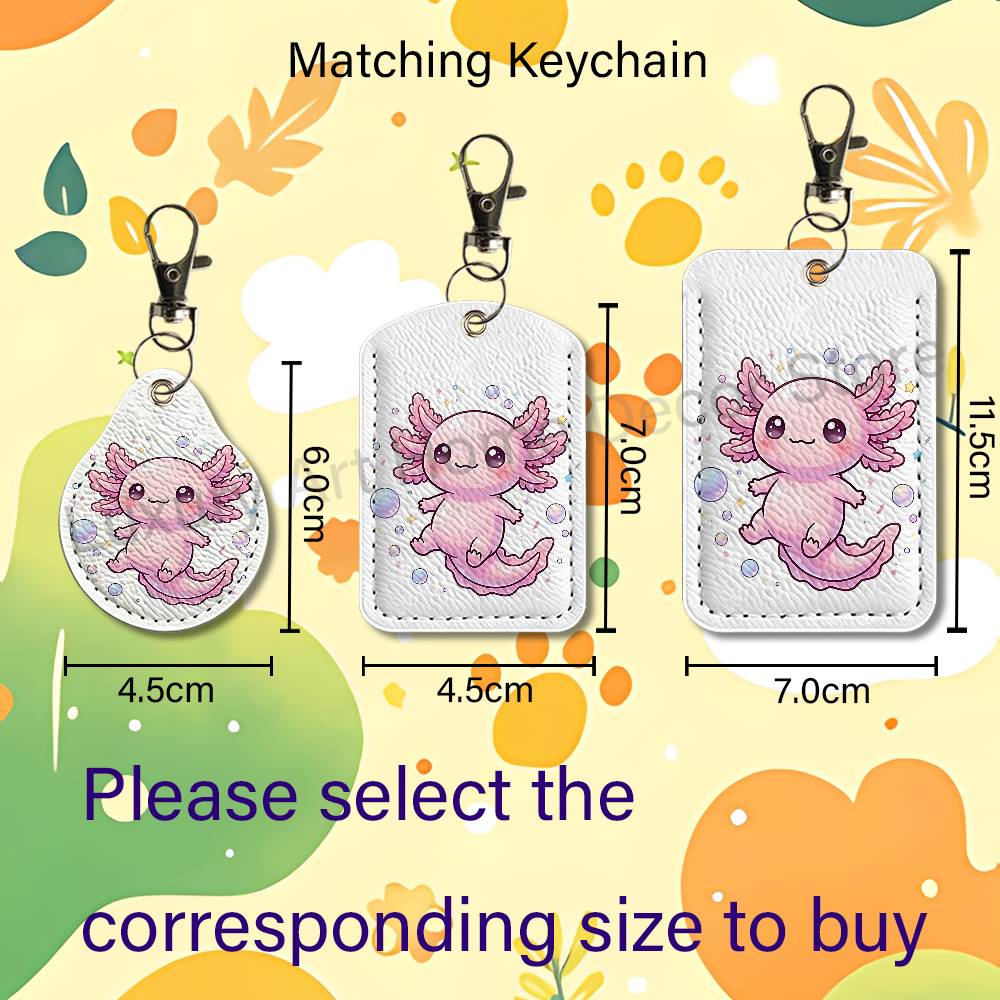 Leuke roze A-Axolotl cartoonho - Leatherwork Keychain recensie en prijs