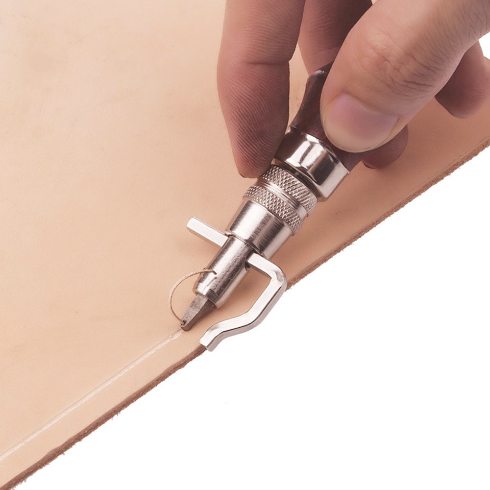 Verstelbare lederen stiknaadgr - Groover Stitching Tool recensie en prijs