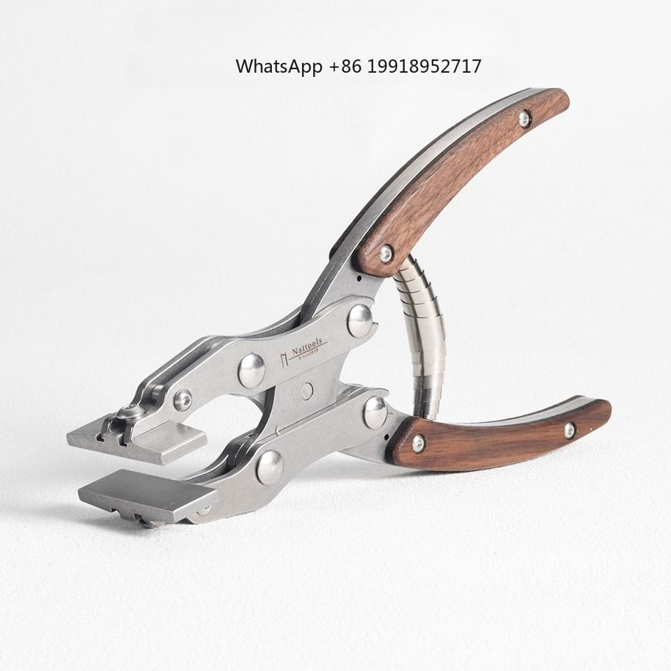 Leren platte tang van roestvri - Leatherwork Hand Press recensie en prijs