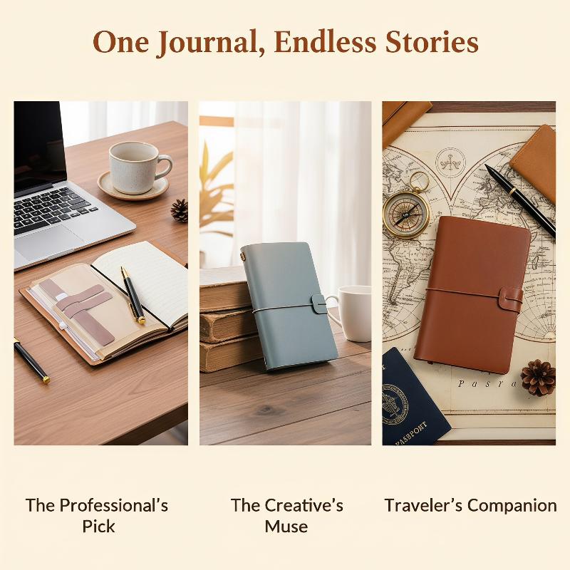 Vintage PU-leer hervulbaar not - Leatherwork Journal recensie en prijs