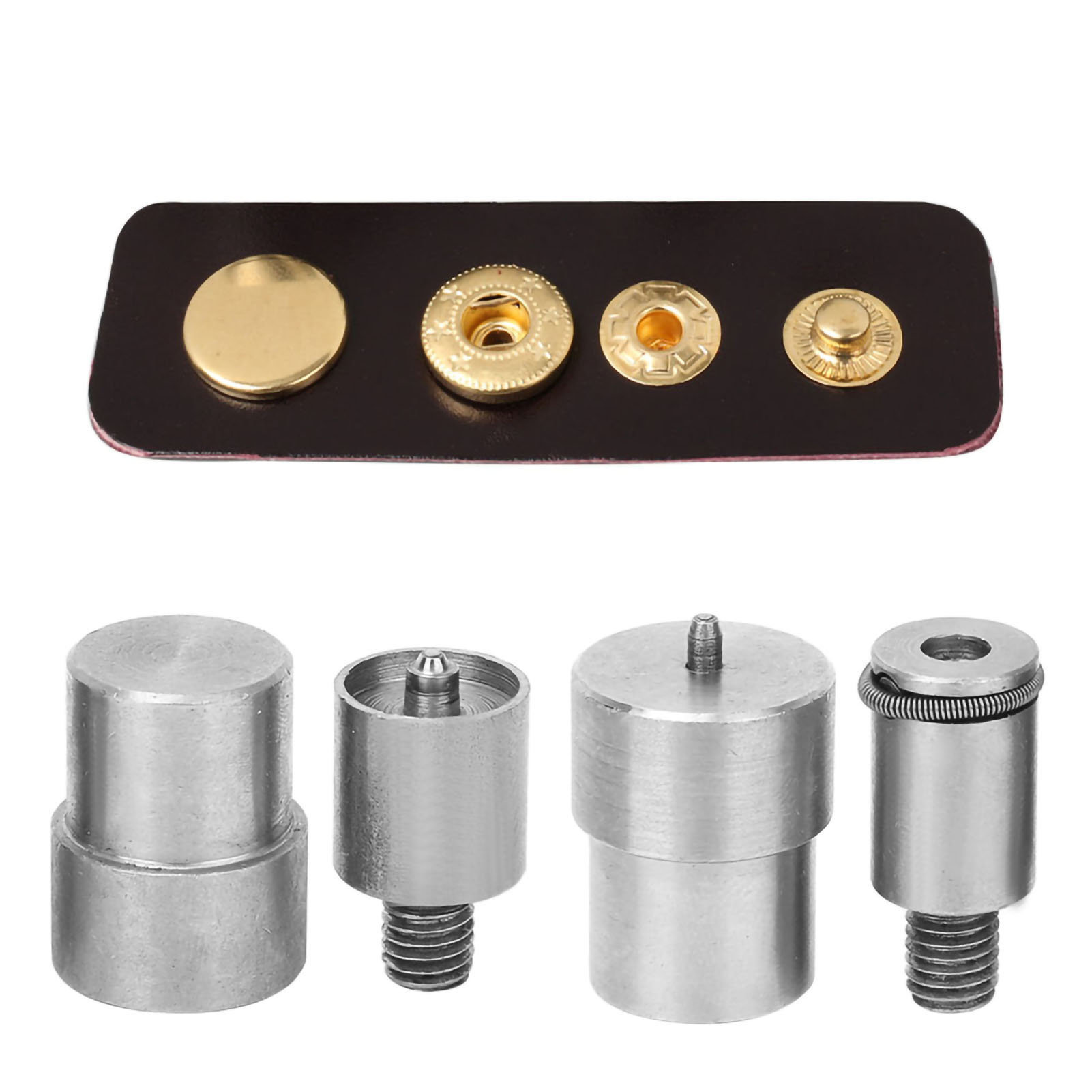 4-delige set roestvrijstalen d - Leatherwork Hand Press recensie en prijs