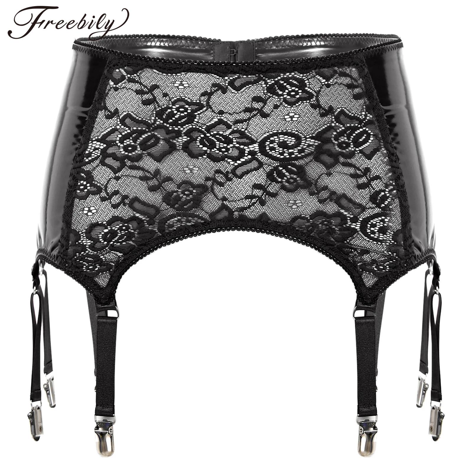 Vrouwen Bloemen Kanten Jarrete - Leather Work Harness recensie en prijs
