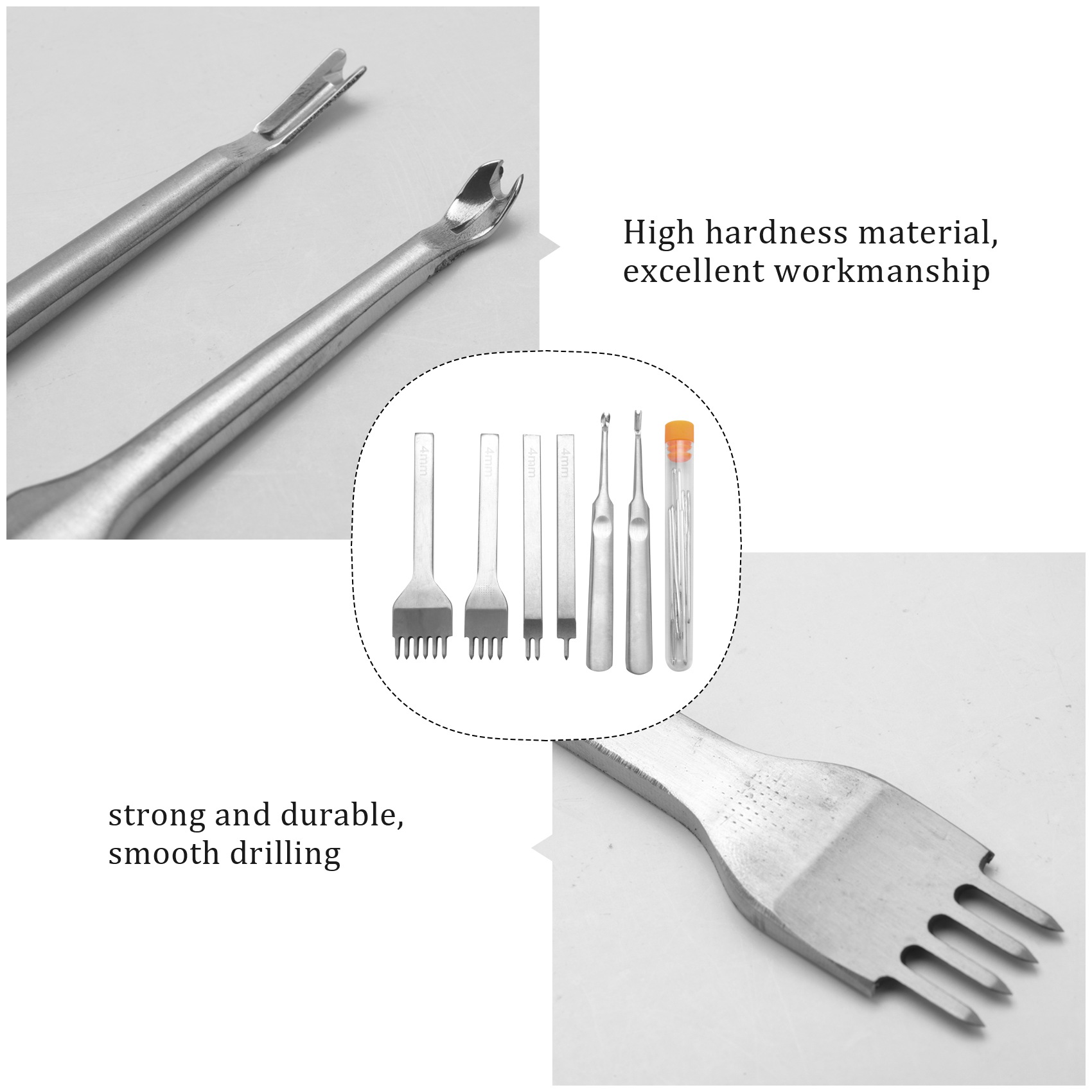 BAAR-lederen stikbeitel set, v - Groover Stitching Tool recensie en prijs
