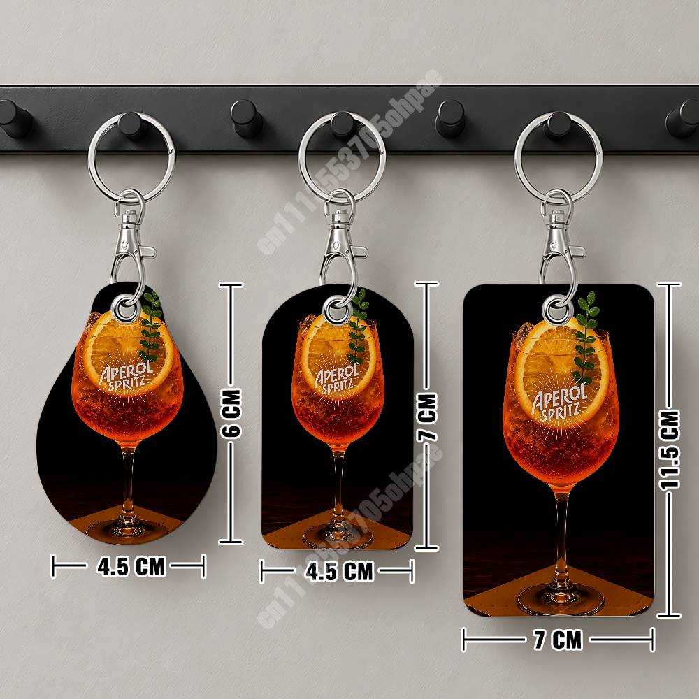 Oranje Prosecco A-Aperol S-Spr - Leatherwork Keychain recensie en prijs