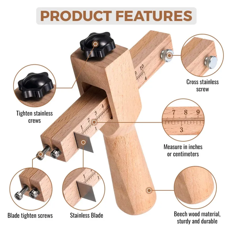 Nieuwe Verstelbare Lederen Rie - Leatherworking Equipment recensie en prijs