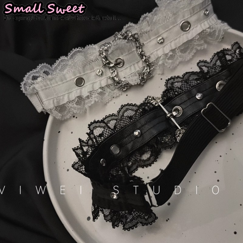 Vrouwen Punk Sexy Kant Ruffle  - Leather Work Harness recensie en prijs